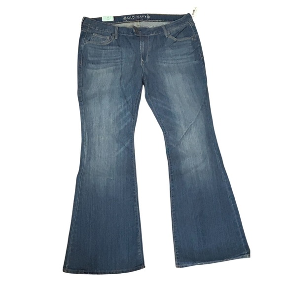Old Navy NWT Slim Flare Low Rise Jeans Sz 16 - Picture 1 of 7